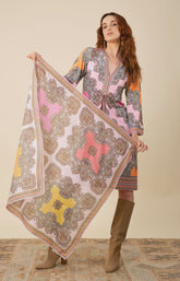 Maddison Silk Scarf Pink